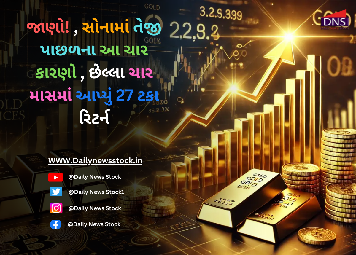 Gold Price : જાણો! , સોનામાં તેજી પાછળના આ ચાર કારણો , છેલ્લા ચાર માસમાં આપ્યું 27 ટકા રિટર્ન