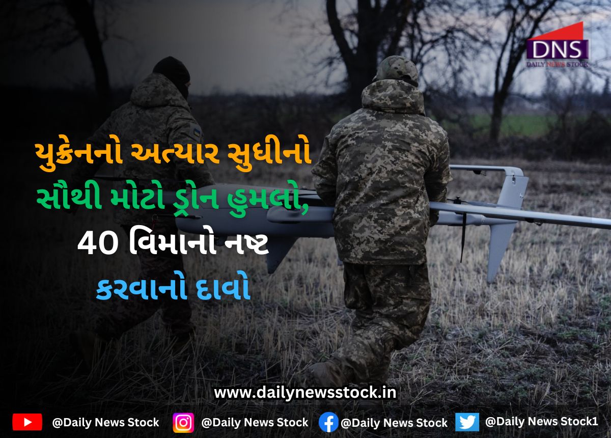World : યુક્રેનનો અત્યાર સુધીનો સૌથી મોટો ડ્રોન હુમલો, 40 વિમાનો નષ્ટ કરવાનો દાવો