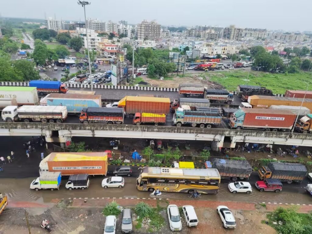 traffic jam daily news stock
