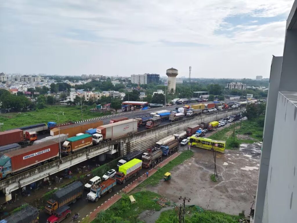 traffic jam daily news stock